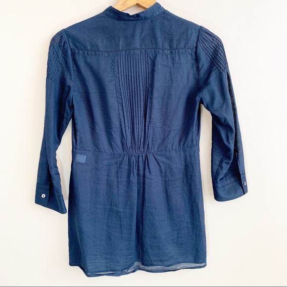 Diane von Furstenberg Black Blouse button fitted 0 - Picture 3 of 6